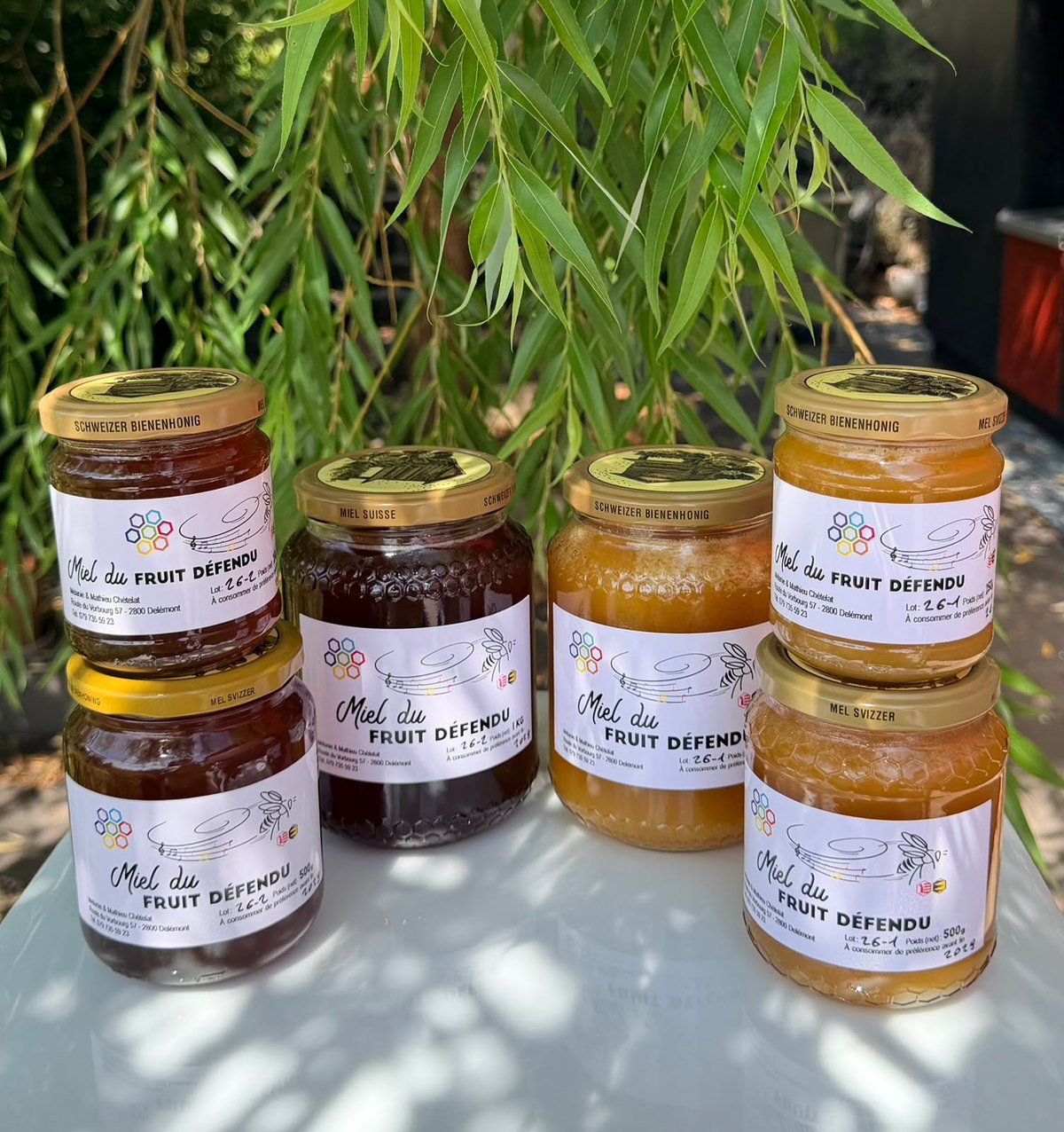Pots de miel du Fruit Défendu